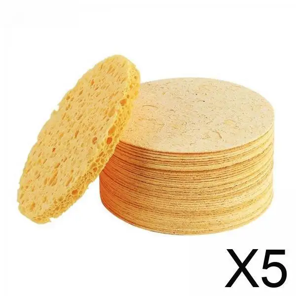 Compressed Facial Sponges Soft Absorbent Disposable Face Cleaning Pads for Men and Women Facial Cleansing Routine