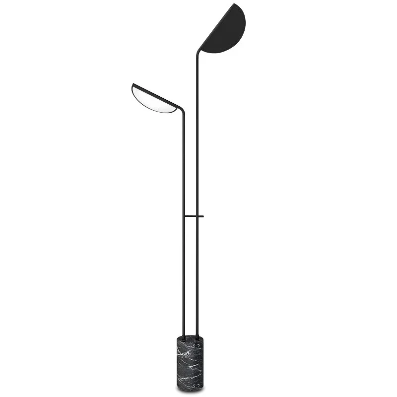 

Postmodern minimalist creative living room designer villa fan floor lamp