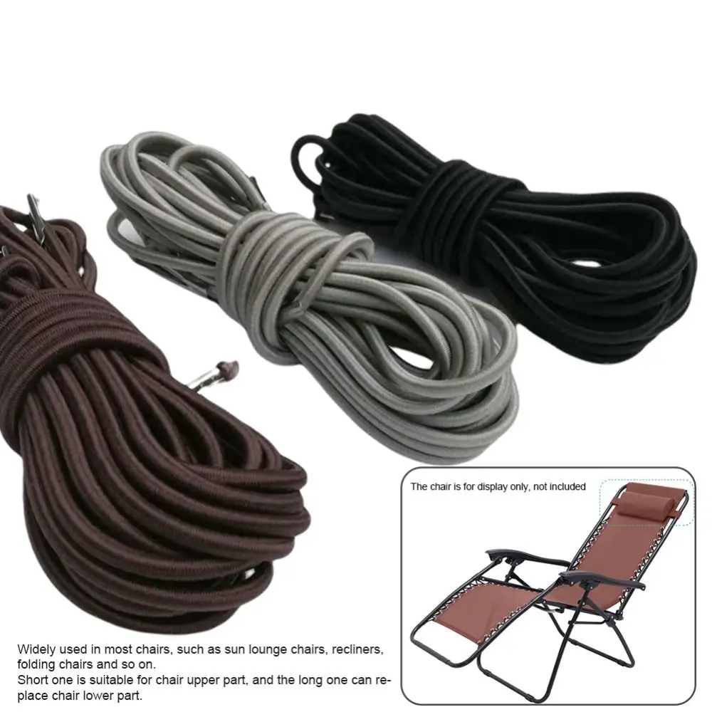 4Pcs/set Universal Garden Sun Loungers Recliner Chairs Accessories Binding Rope Elastic Cord Chair Recliner