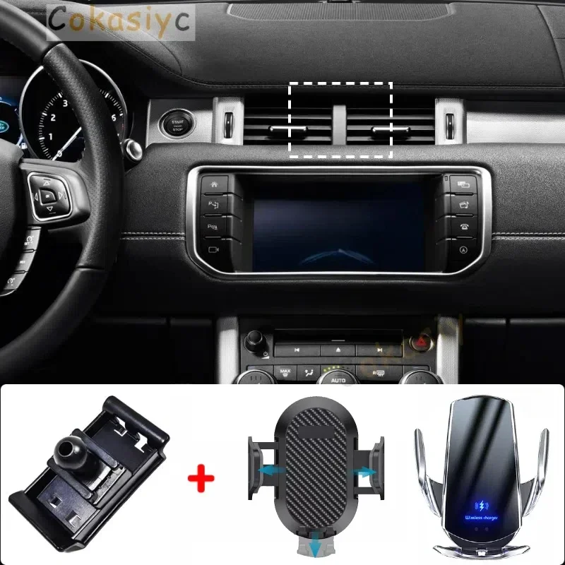 

Для Land Rover Range Rover Evoque 2012-2018 держатель для телефона автомобильный мобильный беспроводной зарядный держатель для телефона специальные аксессуары с фиксированной базой