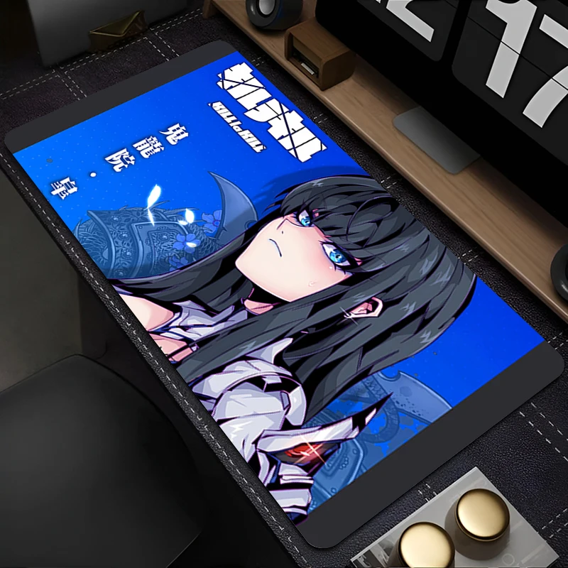Mouse pad acessórios para pc teclado tapete de mesa de escritório anime mousepad natural diabo oni máscara de borracha anti deslizamento almofada estendida para jogos