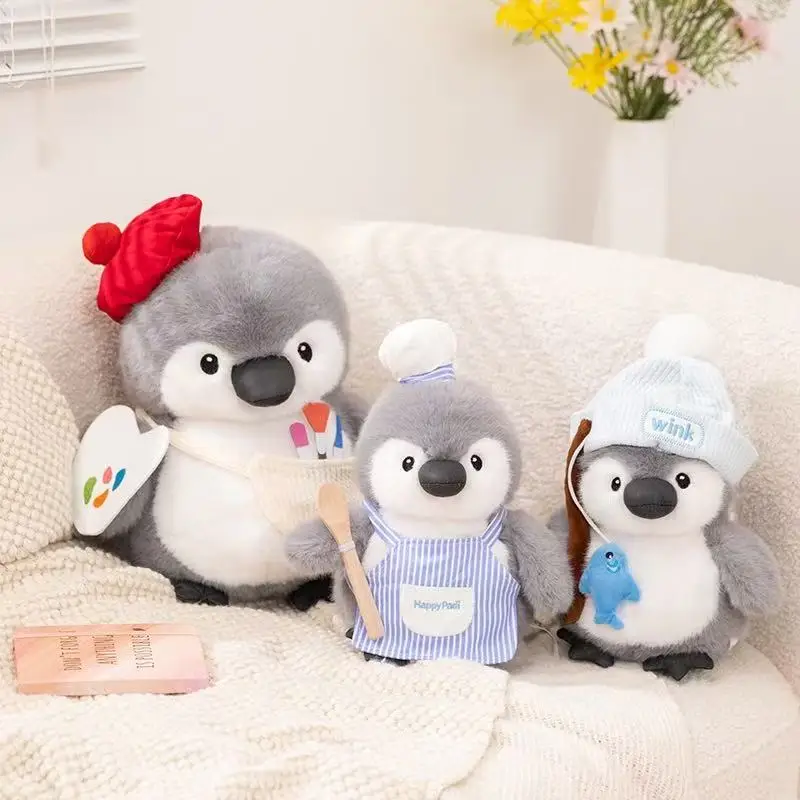 El último artista, chef de pesca, pingüino, muñeca de simulación, juguete de peluche relleno, muñeca de dibujos animados de anime, lindo regalo para amigos, muñeca divertida