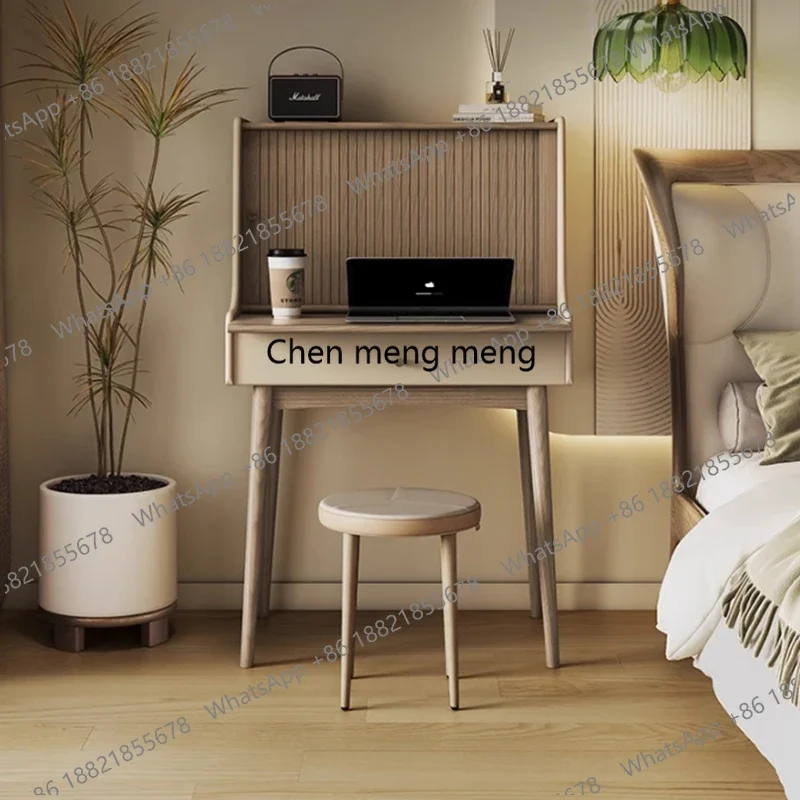 

z0189Cabinet Makeup Vanity Table Bedroom Desk Chair Wood Dressing Table European Women Living Room Mesa De Maquillaje Home Furni