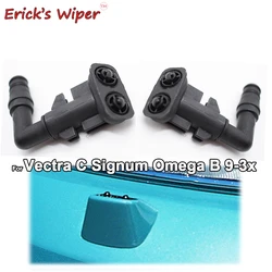 Erick's Wiper 2Pcs Front Headlight Washer Jet Spray Nozzles For Vauxhall Opel Vectra C Signum Omega B OE#9186049 & 9186050