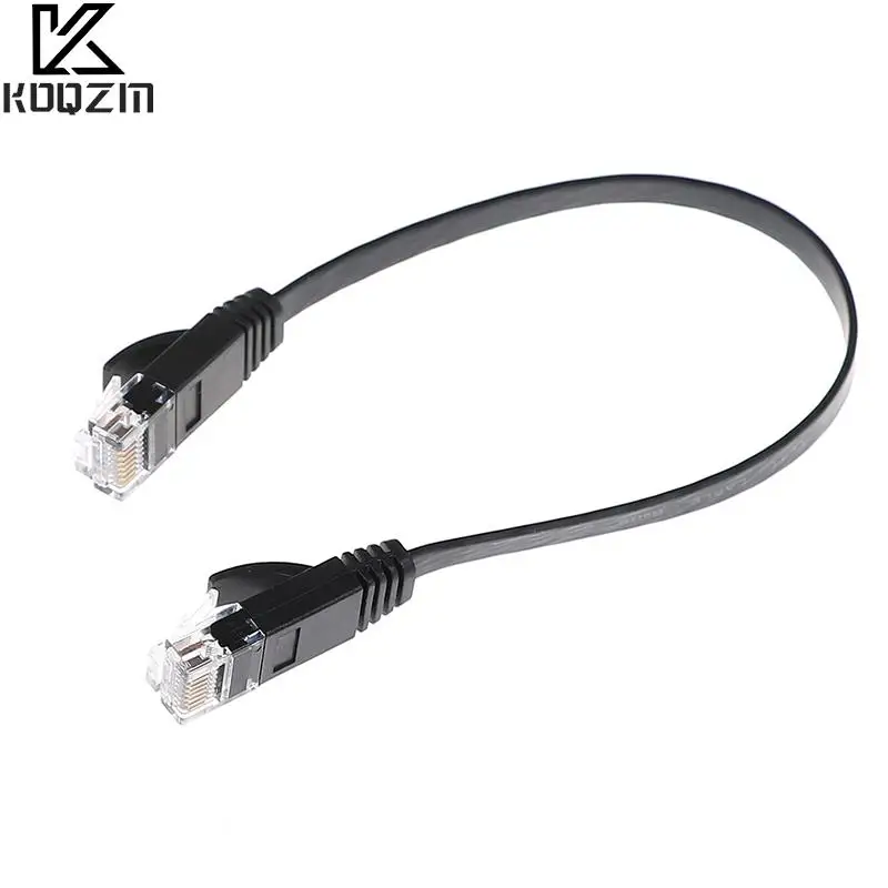 Cat6 High-speed Network Cable Patch Cord RJ45 Slim Computer Networking Cord 30cm