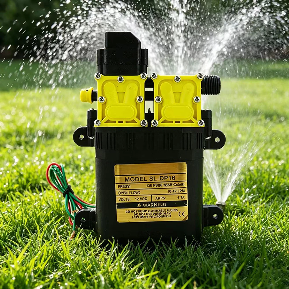 DC High Pressure Agricultural Electric Water Pump 12V 7A 10L/min Auto Water Sprayer Pumps Dual-Core Power Agricultural Electric