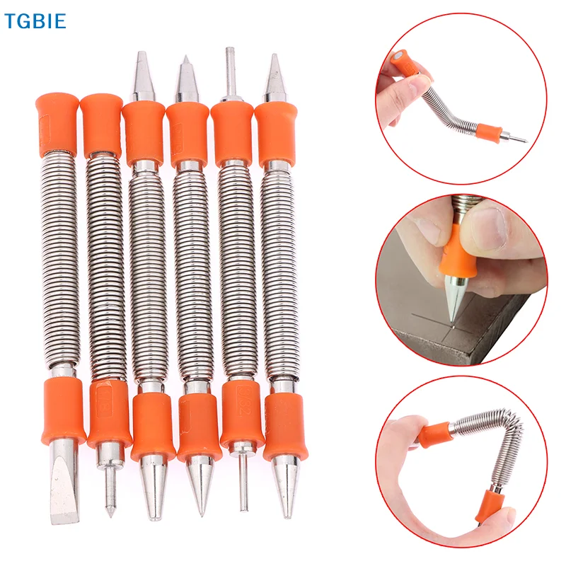 [TL]【TL】Spring Tool Chisel Nail Punch Center Punch Pinning Punch Spring Loaded Rivet Removal Kit For Wood