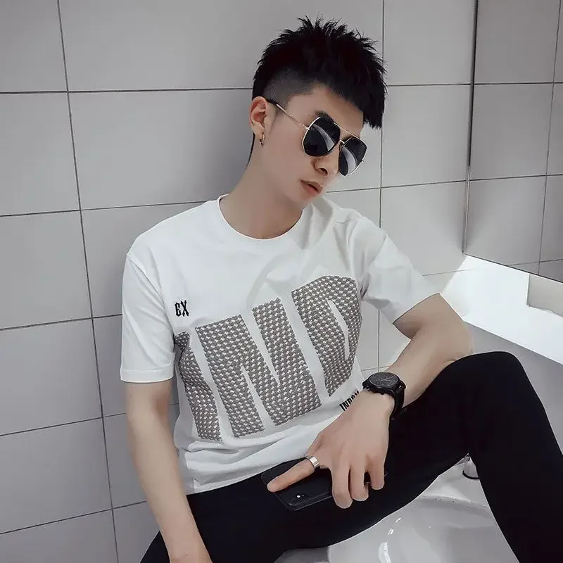 Одежда, крутая уличная одежда, модная мужская футболка, винтажные мужские футболки, оригинальный Топ с графическим принтом Xl, свободная гладкая футболка в стиле обычного Катана