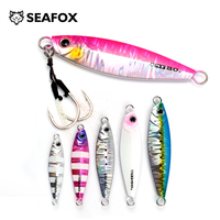 SF10 Japen Metal Cast Jig Spoon 20/30/40/60/80g Shore Casting Jigging Fish Sea Bass Fishing Lure Artificial Bait Tackle