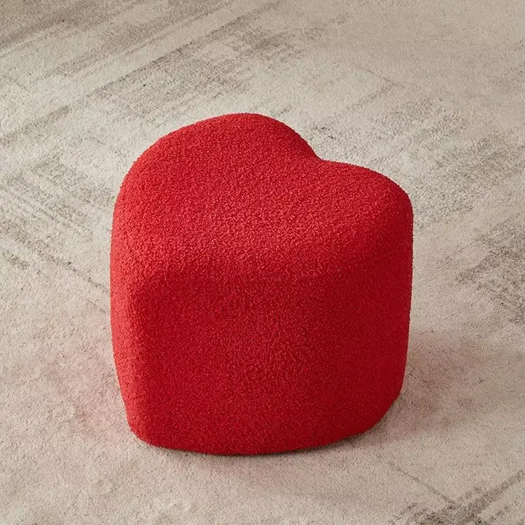 الشمال بسيط الحديثة منخفضة البراز البراز الصغيرة لطيف شخصية تصميم لامب المخملية الجولة العثمانيين تغيير الأحذية البراز ماكياج البراز