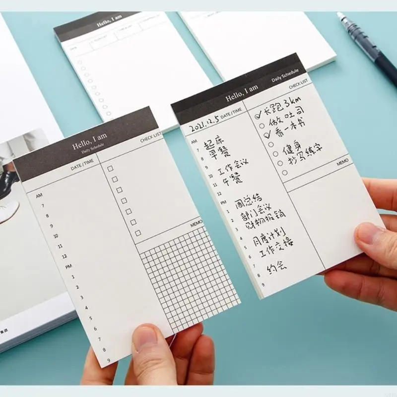 G8TA Small Notepbook Tearable 50 листов Unlied Daily Daily Planner Planner Блокноты Контрольный список написание Pad Memopad для