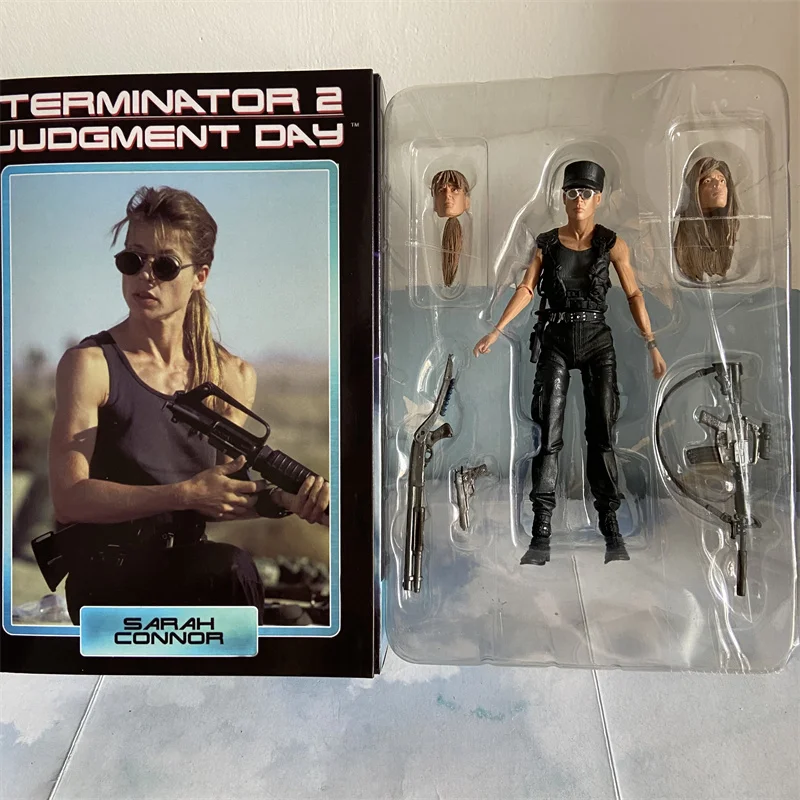 

NECA Terminator 2 Judgment Day Sarah Connor Action Figure Judgment Day Sarah Connor T-800 PVC Collection Model Toys Gift 16CM