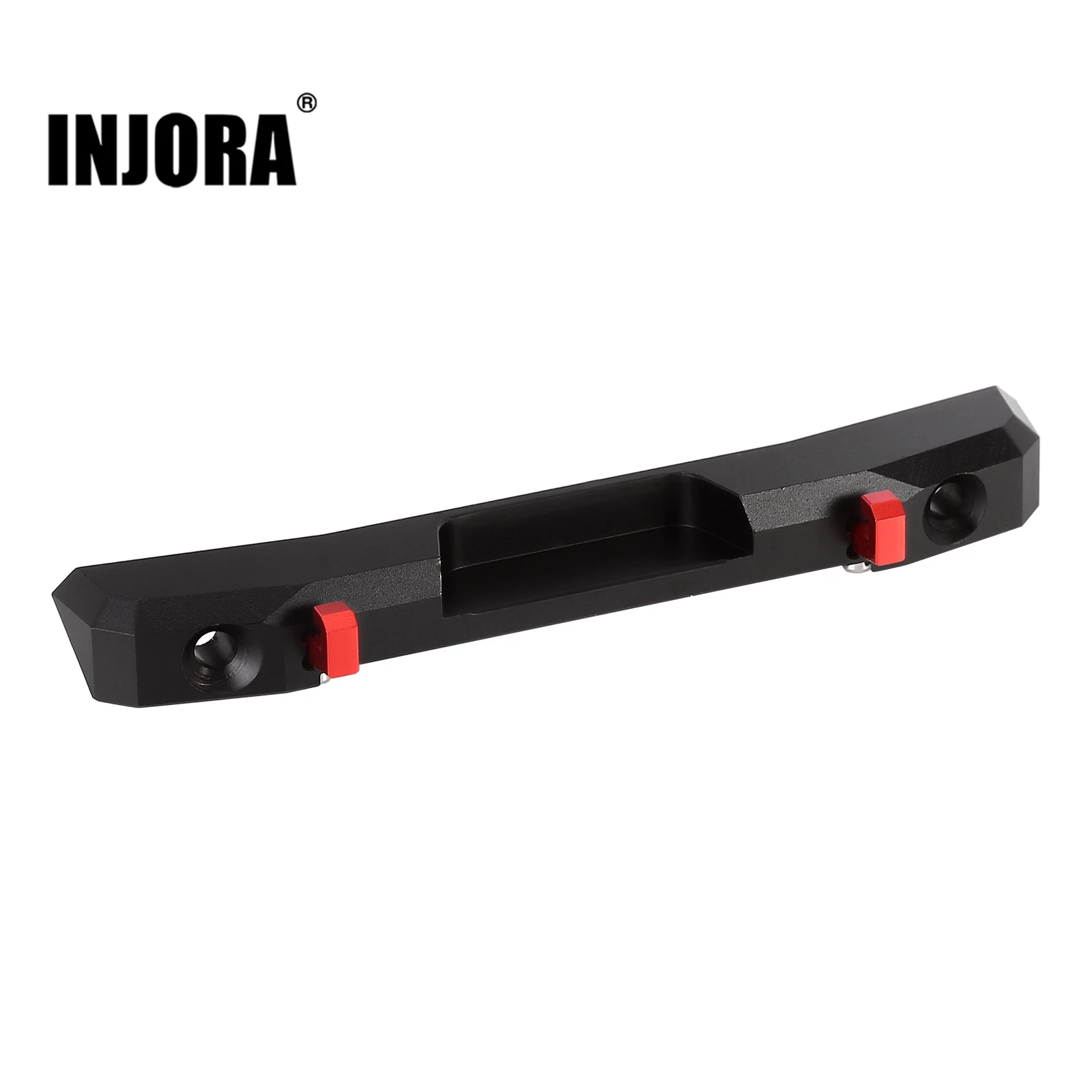 INJORA CNC Aluminum Rear Bumper with Lights for 1/24 RC Crawler Axial SCX24 Jeep Wrangler JLU Upgrade Parts