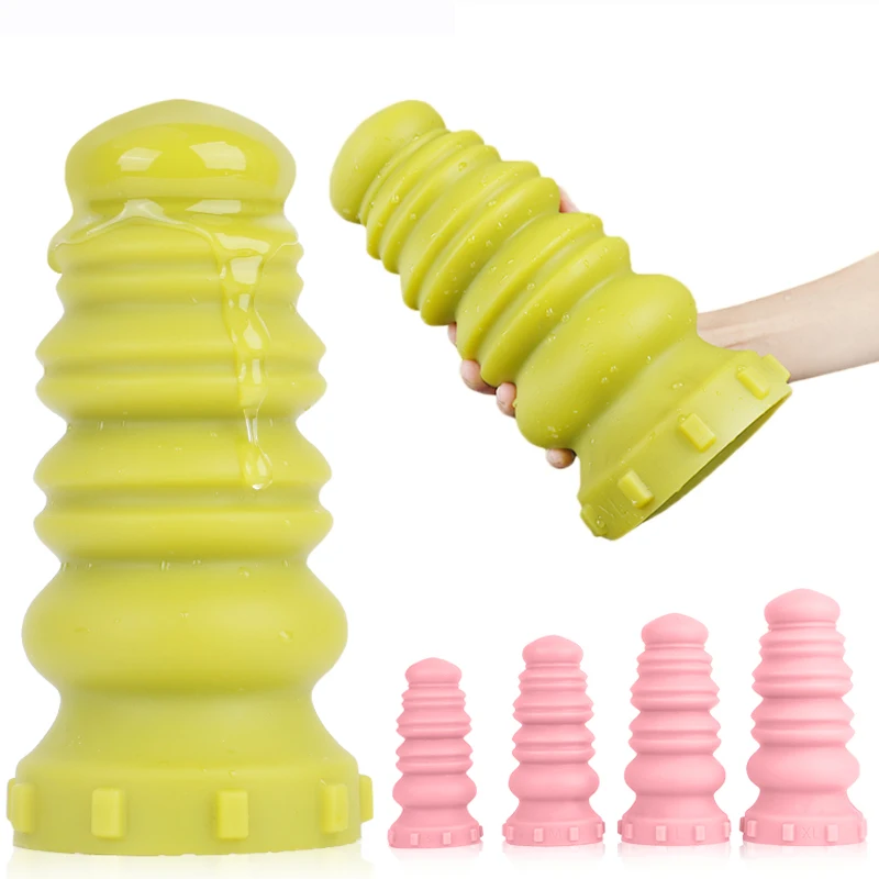 

Big Stainess Buttplug Huge Macaron Anal Plug Fantasy Sex Toys Huge Fisting Dildo Dilator Silicone Soft Dildo Vaginal Expansion