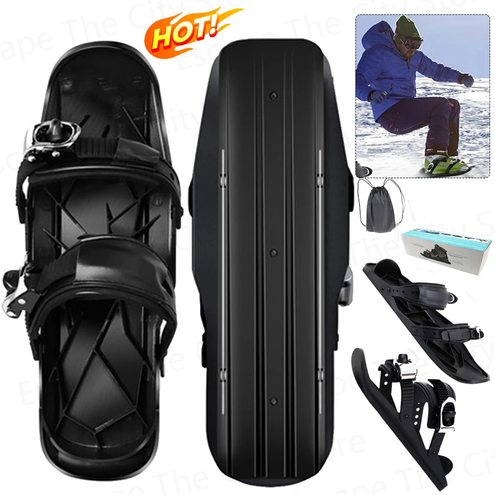 Mini korte skischaatsen Skislaarzen Hoge kwaliteit schaatsskischoenen Draagbare korte schoen Snowblades voor wintersport buitensporten