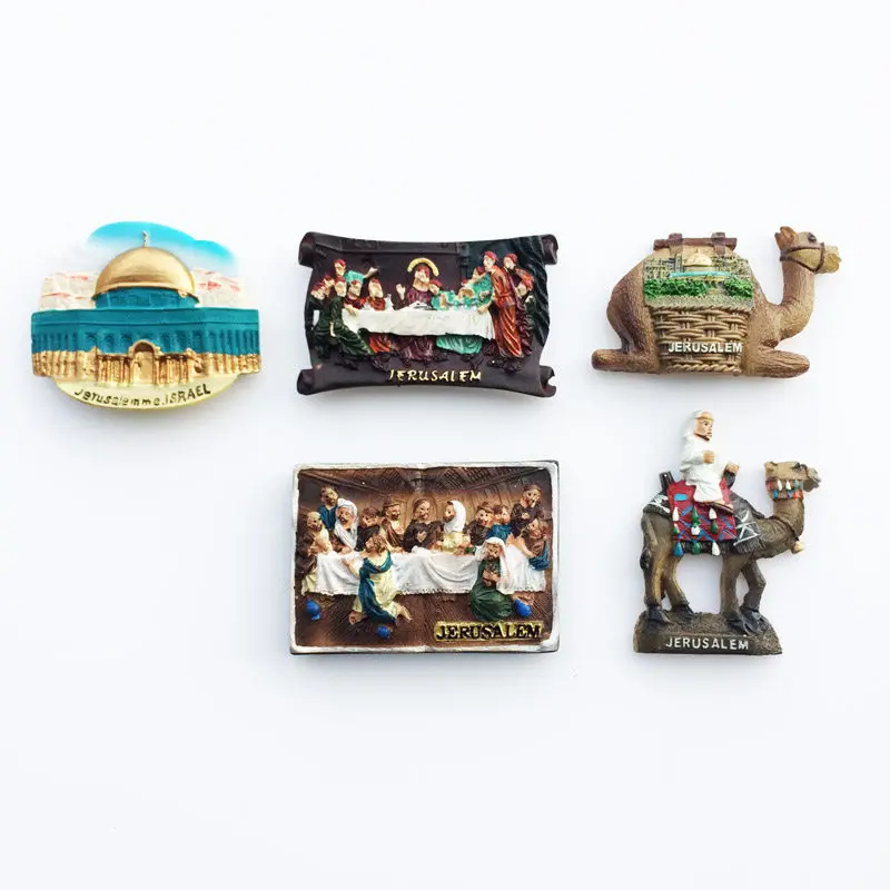 

Israel Jerusalem Last Supper Hand Painted Magnetic Refrigerator Stickers Travel Souvenir Decorative Crafts