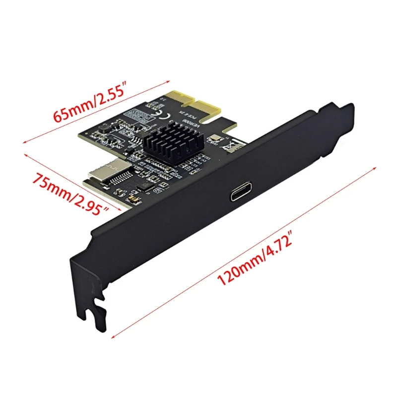 PCIe to USB 3.2 Gen2 Cards 10Gbps PCIE Expansion Cards with Type C Type USB Type C PCIE Cards for Desktop Computer