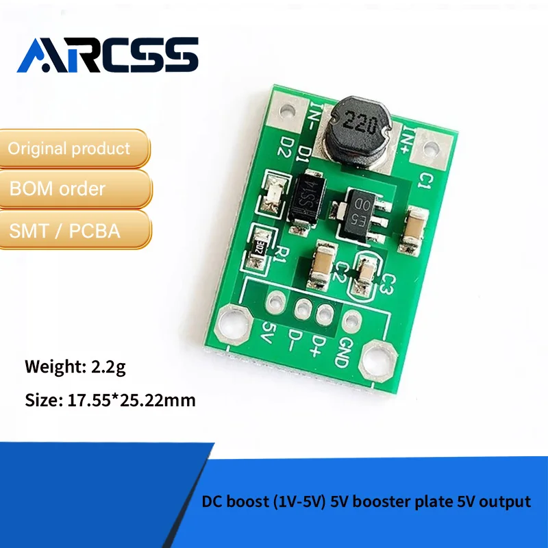 Dc Boost (1V-5V) 5V…