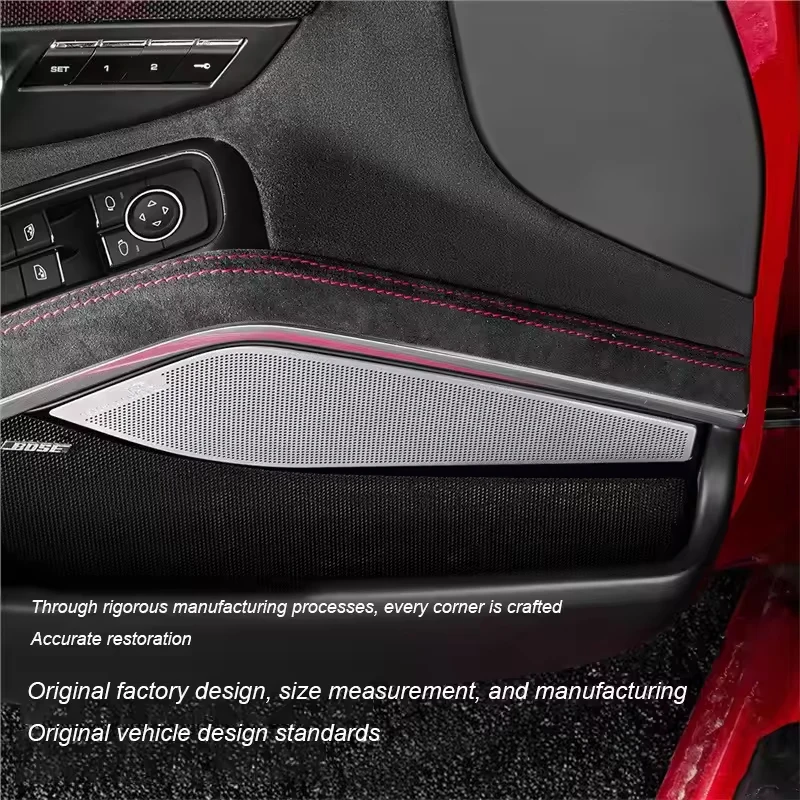 

Car Interior Door Modification Central Control Horn Cover Decoration For Porsche 718 Cayman Boxster 982 981 Accessories