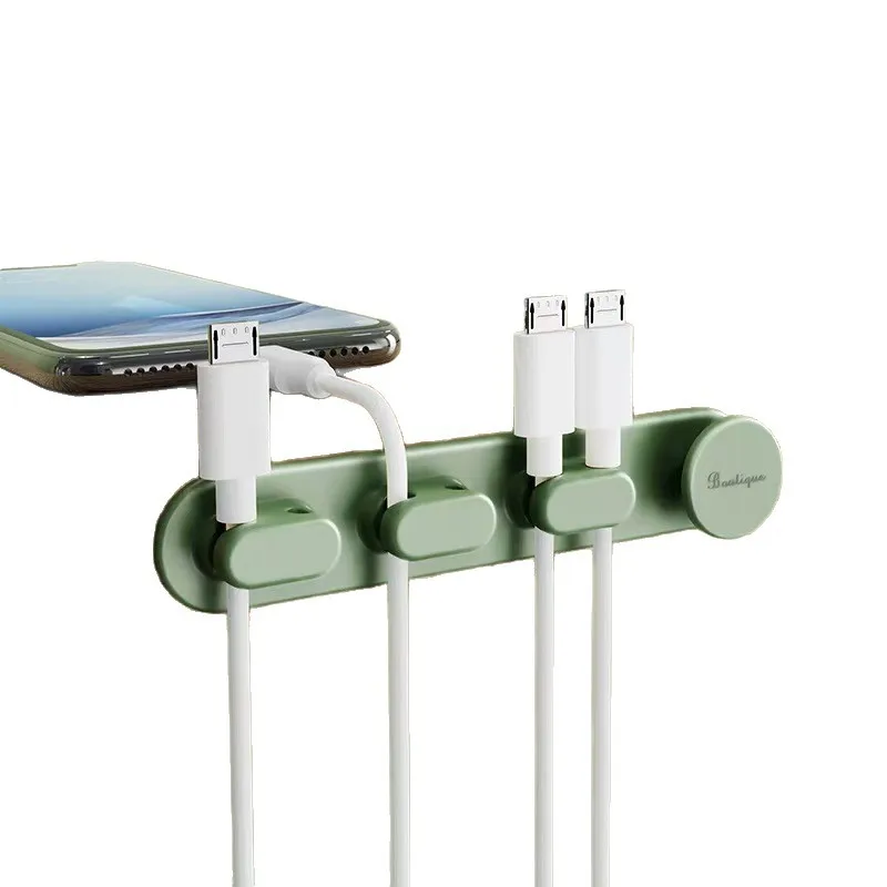 デスクトップケーブルクリップ,ケーブルオーガナイザー,管理,ベッドサイド,ワイヤーホルダー,USB充電,クランプ,固定クリップ,バックル