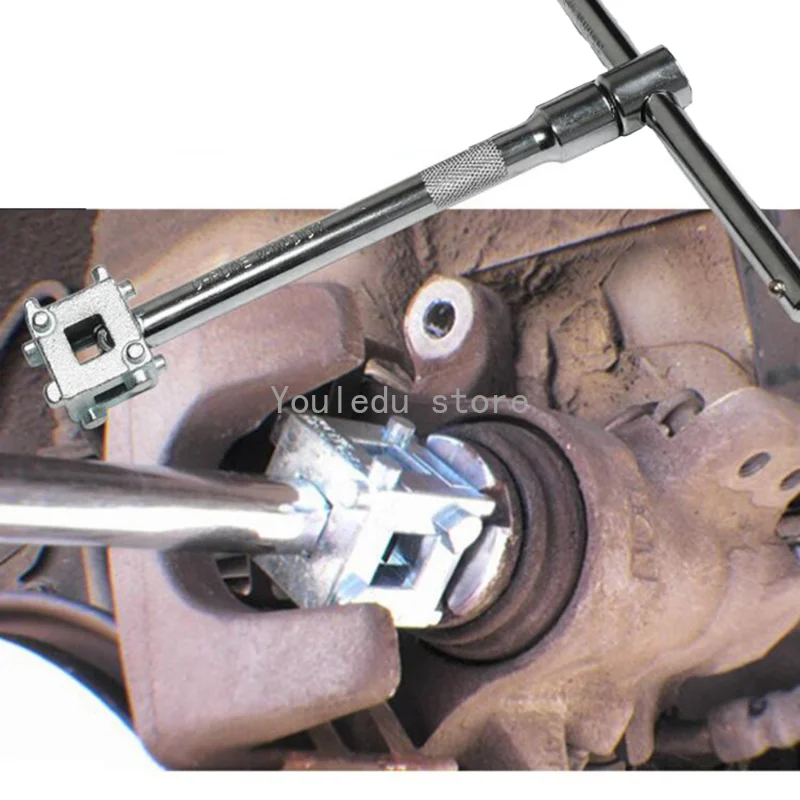 Universal 3/8" Car Vehicle Rear Disc Brake Caliper Piston Rewind/Wind Back Cube Tool 3/8" Drive Tool Car Vehicle Rear Disc Brake