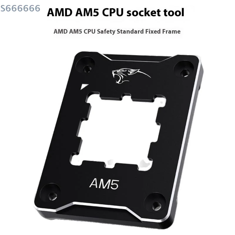 

CNC Aluminum Black AMD Fastener Set; Features AM5 CPU Anti-bending Bracket and Pressing Plate