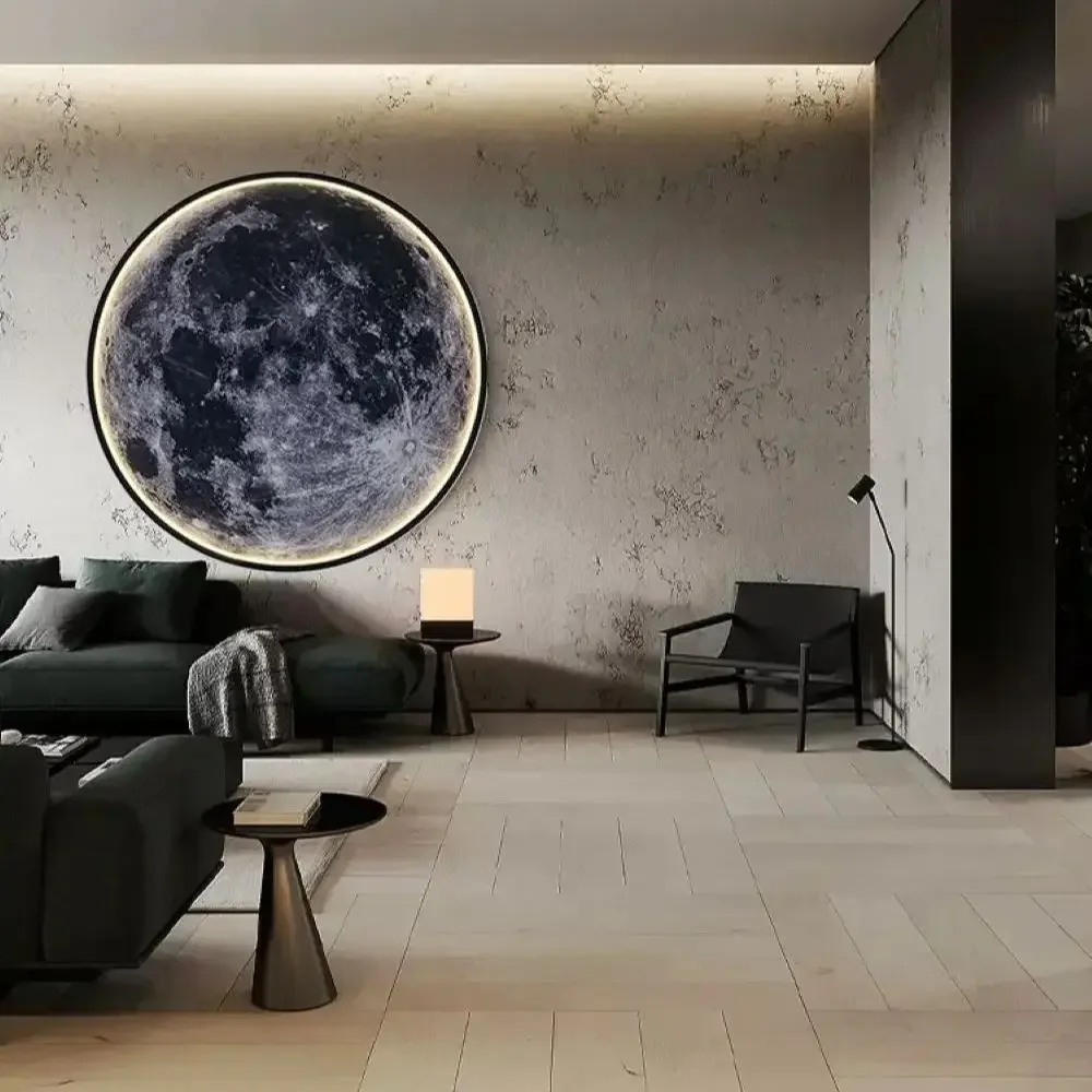 Indoor Wall Lights Surface Lunar Decorative Lighting House Decorations Wall Lamps Remote Control Dimming Bedside Corridor Lamps