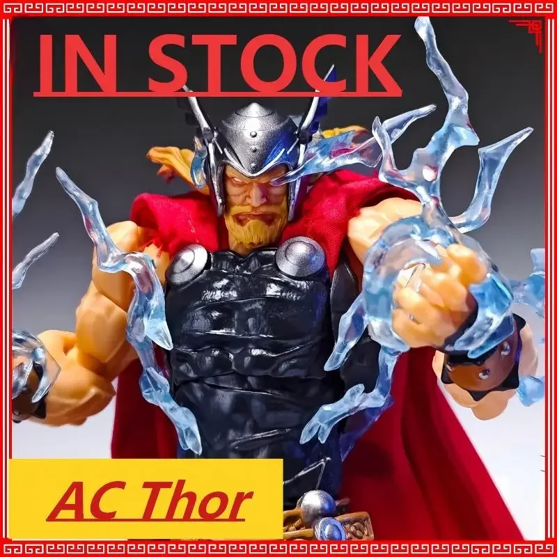 [In Stock] AC Factory Amazing Yamaguchi Thor 15cm Full Articulated Super Hero Action Figure Poseable Toy For Hobbyists