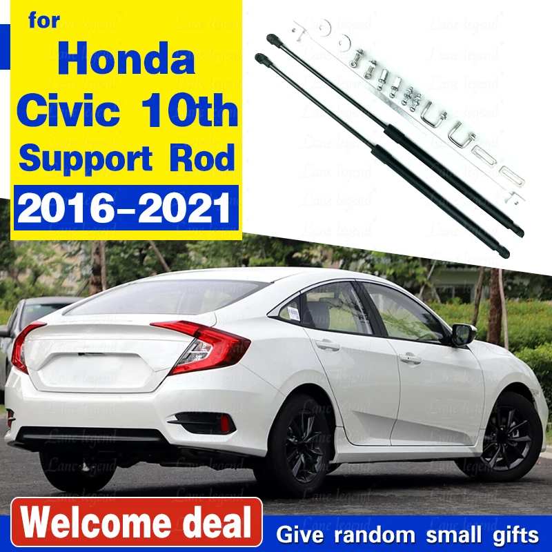 Back Door Trunk Box Support Hydraulic Rod Strut Spring Bars Shock Bracket For Honda Civic 10th 2016 2017 2018 2019 2020 2021