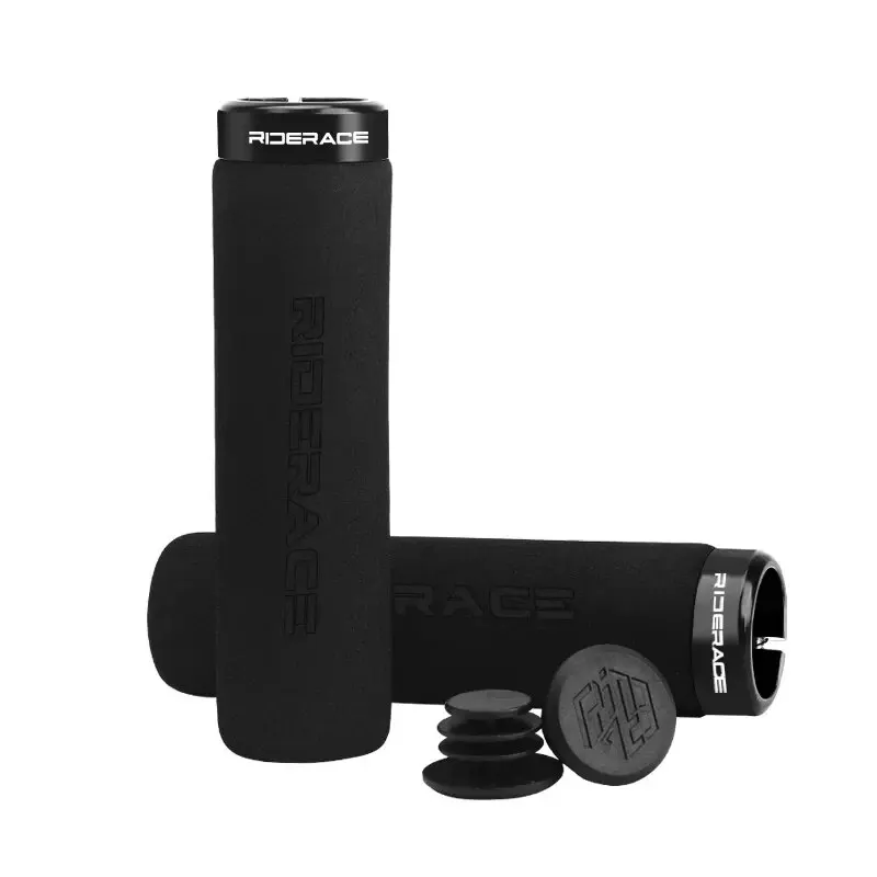RIDERACE Fahrrad Lenker Griffe Weichen Schwamm Anti-skid Schock-absorbieren Für MTB Mountainbike Griff Bar Grip Radfahren Zubehör – Detail 13