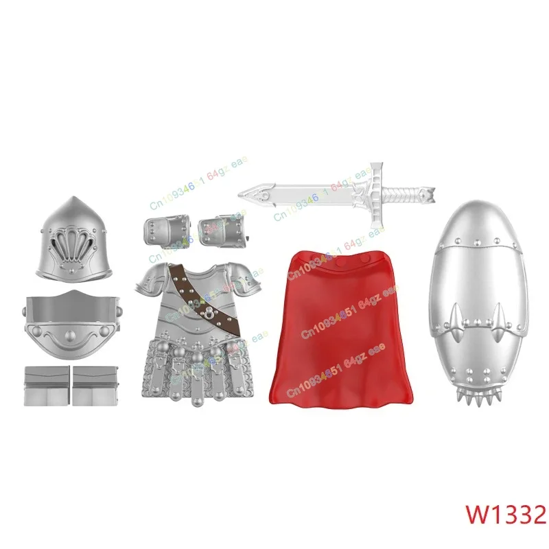 

Heavy Armored Knight Weapons MOC Cartoon Anime Assembly Building Blocks Action Figures Kids Toys Birthday Gifts W1330 1331 1332