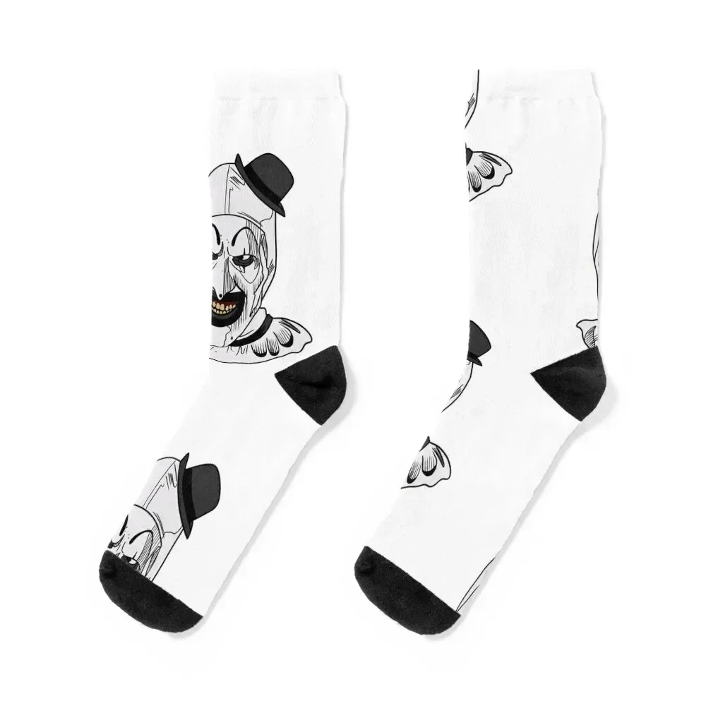 

Terrifier Clown Socks snow hip hop Stockings man anti slip football Luxury Woman Socks Men's