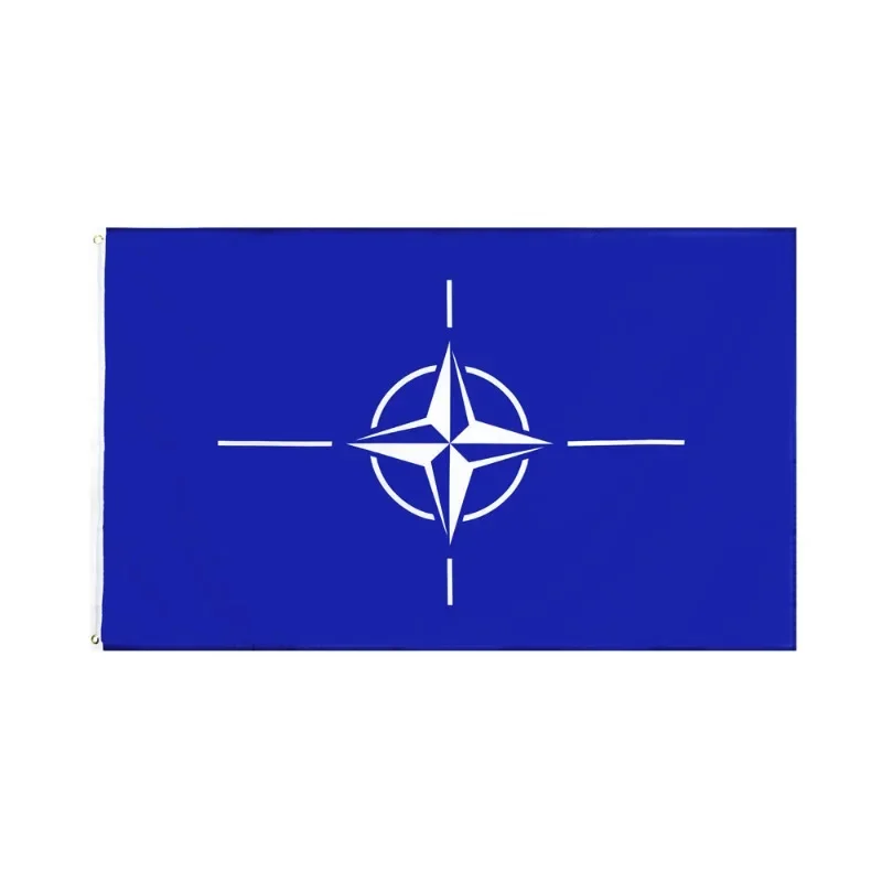 NATO flag 90x150cm double side printed Polyester North Atlantic Treaty NATO Flag International Organization Flag