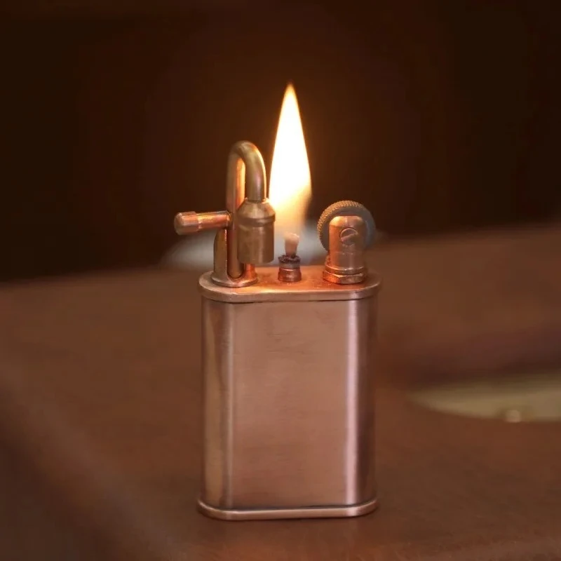 Creative handmade brass lighters, hand carved lighters, cigarette accessories, collecting hobbies, men's gifts Magical lighter