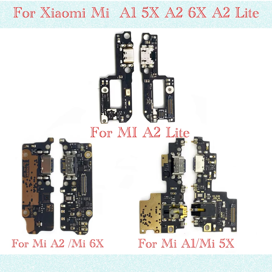 Dock Connector USB Charger Charging Port Flex Cable Board For Xiaomi Mi A1 A2 A2Lite With IC Quick Charger