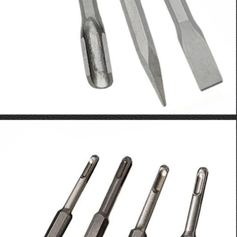 4PCS SDS Meißel Set Point Gouge Flachmeißel Elektrischer Hammerbohrer
