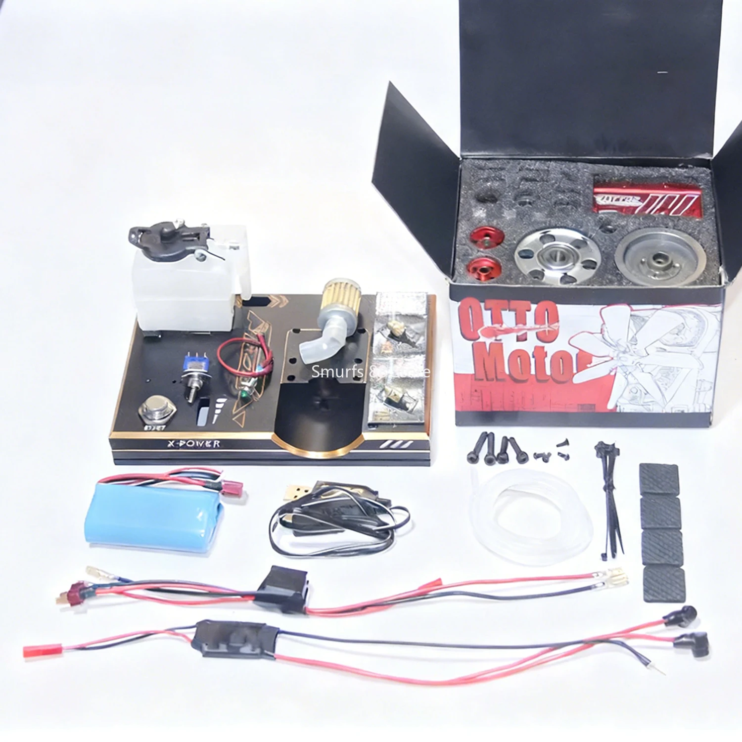 

Комплект модели двухцилиндрового двигателя TOYAN с металлическим стартовым основанием, мини-металлическая модель двигателя FS L200AC на метаноле, игрушка