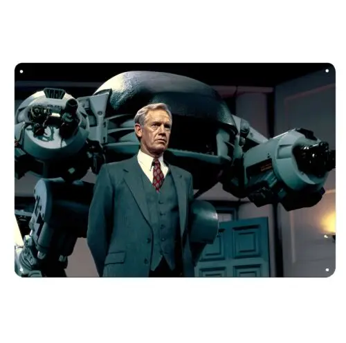 Robocop Retro Scifi Movie Photo Metal Poster Tin Sign 20x30cm Plaque