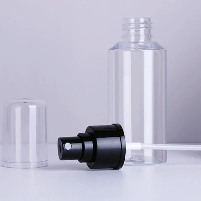 100/150/200/280ml 빈 스프레이 병 녹색/갈색 리필 용 병 플라스틱 향수 분무기 휴대용 투명 디스펜서 여행