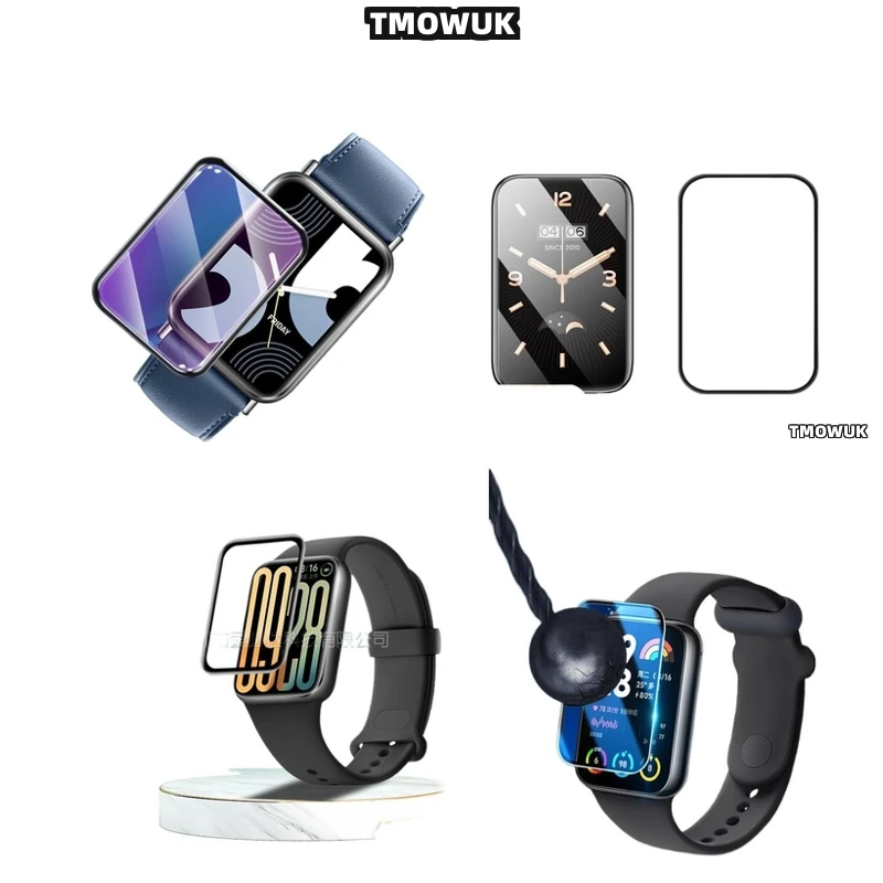 

For Xiaomi Band 4 5 6 7 8 9 10 Pro - High-Clarity Soft 3D Full Cover Anti-Scratch Screen Protective Film - PMMA