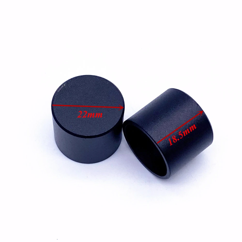1pcs Black/ Silver 22*19mm Potentiometer Handles Knob Encoder Volume Control Switch  Knob for 6mm Shaft Hole Knob