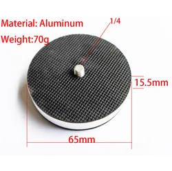 Metal Adapter conversion Screw 3/8 female to 1/4 male for tripod head OD=65mm tripod camera, 3/8