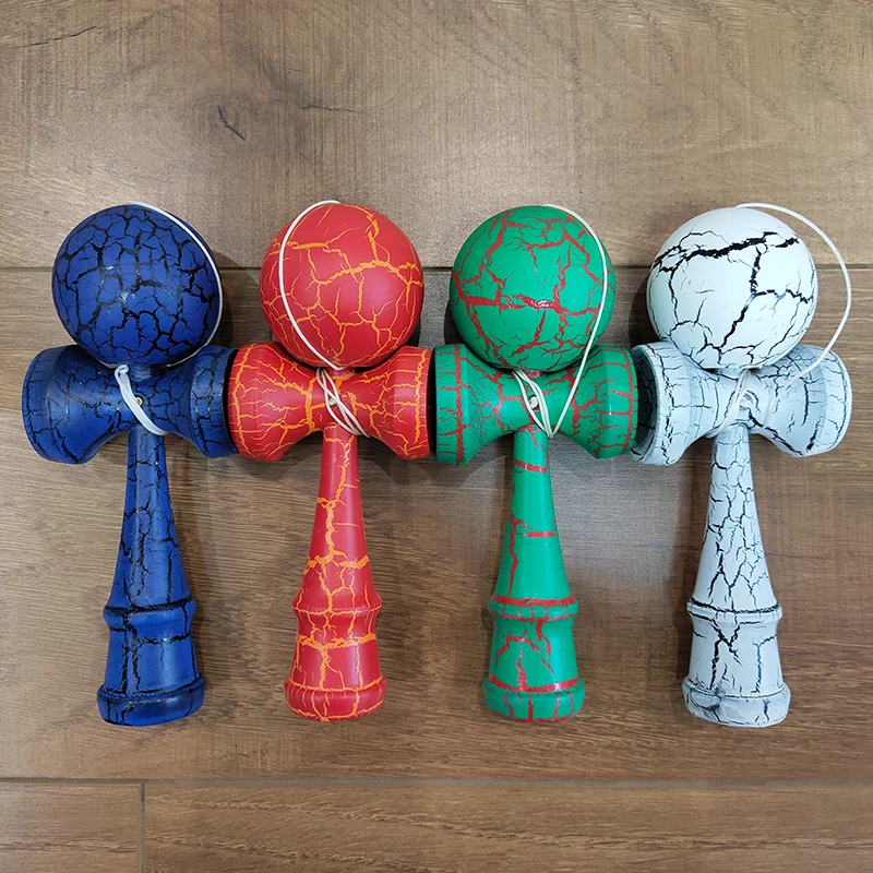 المهنية Kendama لعبة الكرة لعبة خشبية في الهواء الطلق الرياضة الأطفال والكبار في الهواء الطلق الكرة الرياضة الكراك خشب الزان تصميم ملون