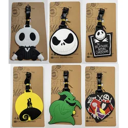 Disney The Nightmare Before Christmas Travel Accessories Luggage Tag Silica Gel Suitcase ID Addres Holder Baggage Boarding Tag