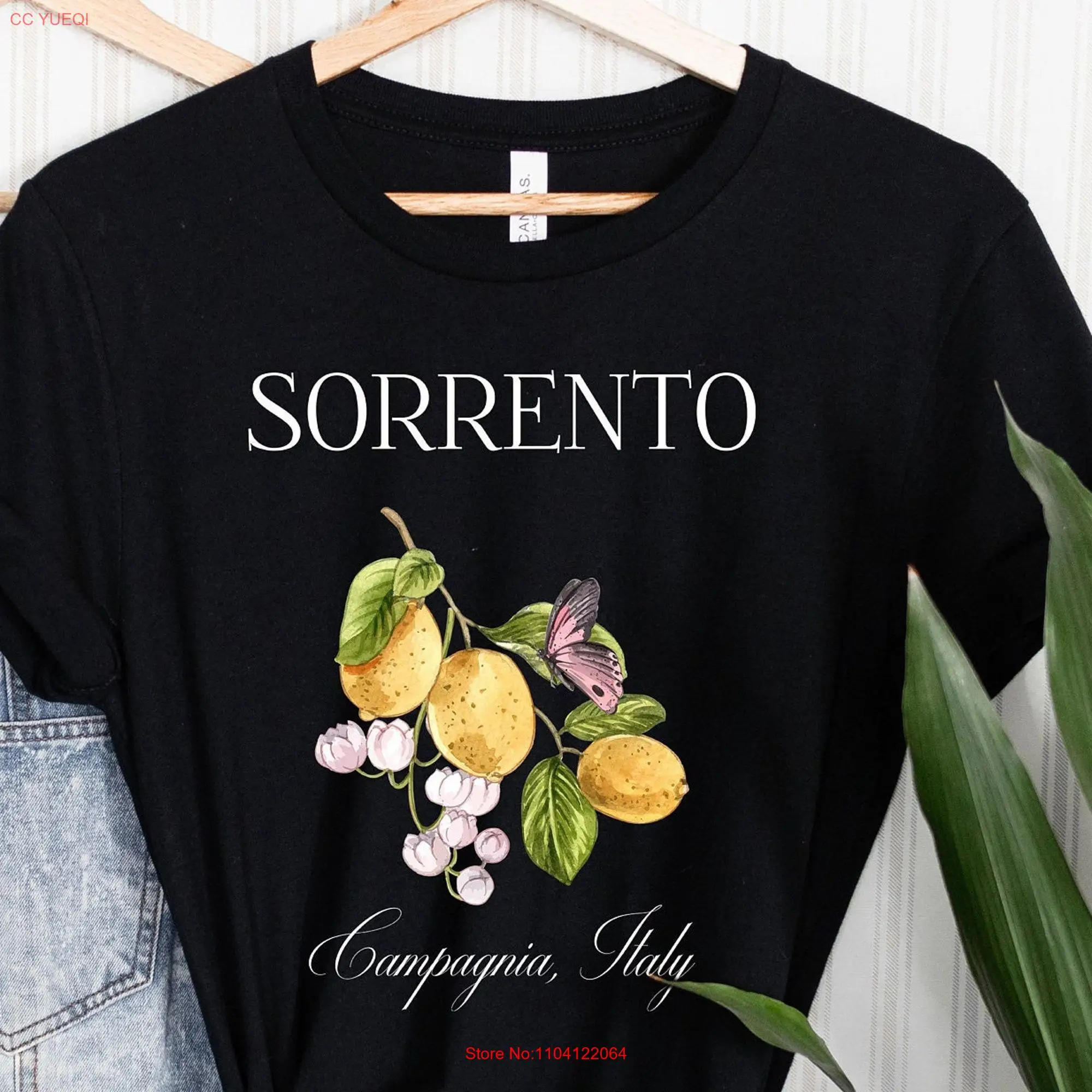 Sorrento T Shirt Italy Travel In Italia Vintage For Her long or short sleeves