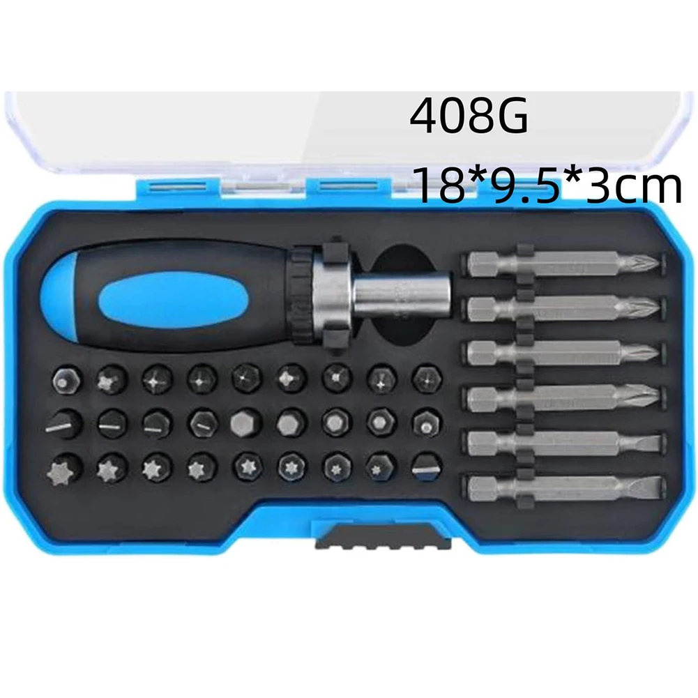 34-in-1 Magnetic Ratchet Screwdriver Set: Versatile Tools For Every Repair Screwdriver Kit Household Detachable Magnetic Sockets