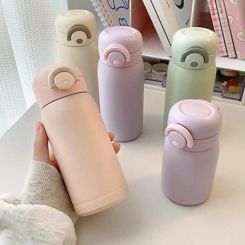 220ml/350ml Mini Thermos Cup Pocket Cup Stainless Steel Thermal Coffee Mug Vacuum Flask Insulated Hot Water Bottle Kids Gift view 3