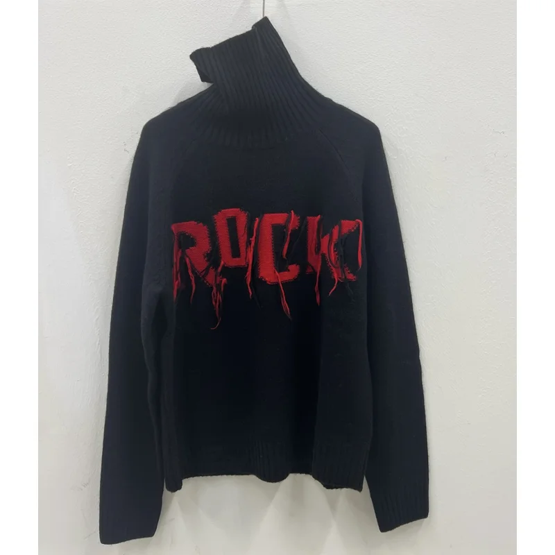 

Black Turtleneck Sweater Women Long Sleeve Jumper Female Rock Cashmere Pullovers Light Blue Winter Tops Casual Ladies Jumper
