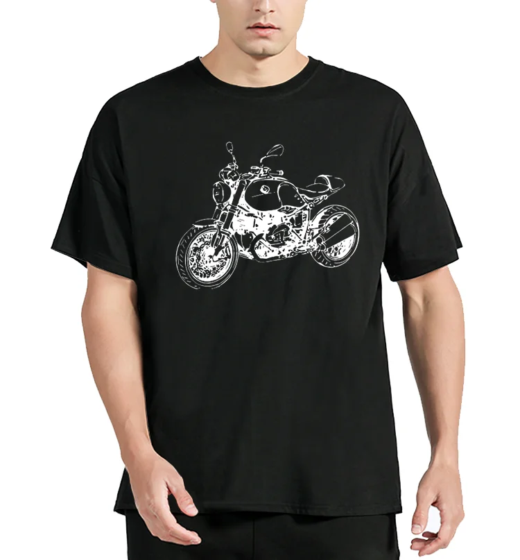 Mit Grafik R Ninet Motorcycyle Rally R Nine T-shirt Motorrad Fahrer Tee Clothing Oversized TShirt Fashion Rninet T Shirt