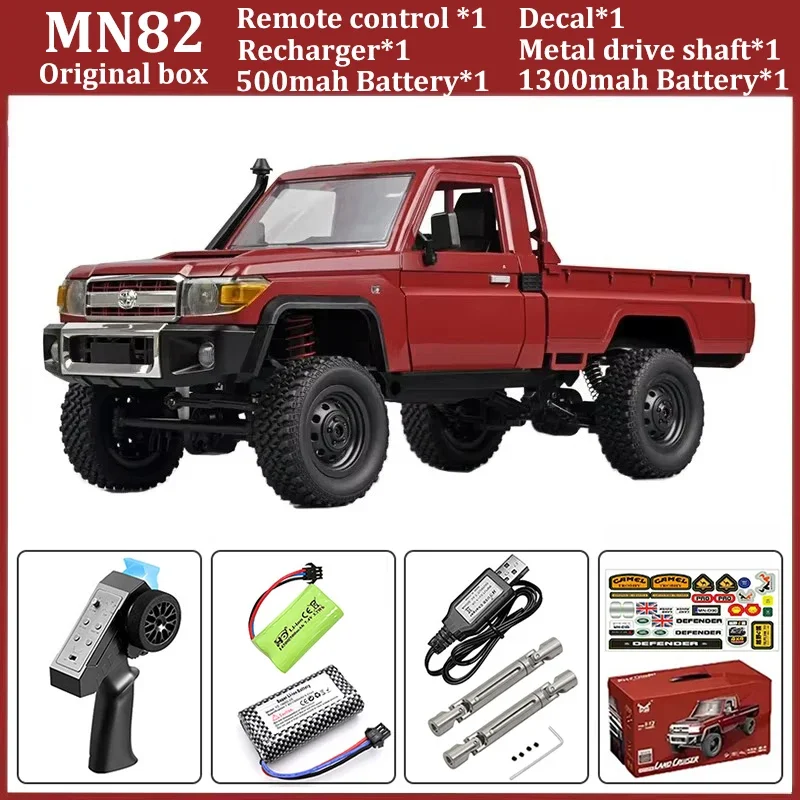 Christmas Gift Suitable for Boys Birthday Gift MN 1:12 Full Size MN Model RTR Version RC Car Truck Off-road Remote Control Car